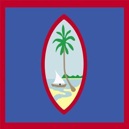 surfboard with palm tree on the beach. vector illustration.のイラスト素材