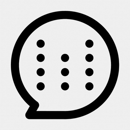 Speech Bubble icon. Vector. Black icon on a white background. Isolated.のイラスト素材