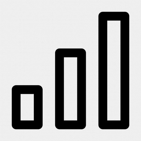 Infographic Diagram sign illustration. Vector. Black icon on a white background. Isolated.のイラスト素材