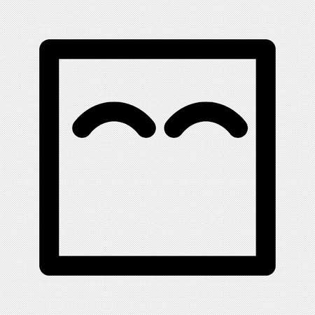 Sad Face icon. Flat Vector Icon which can easily modify or editのイラスト素材