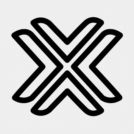 Arrow sign illustration. Vector. Black icon on a white background.のイラスト素材