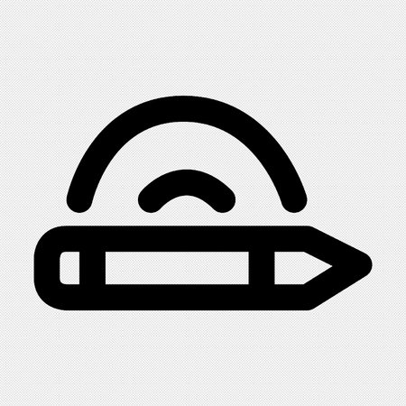 Pencil and Eraser Icon on a black background. Vector illustration.のイラスト素材