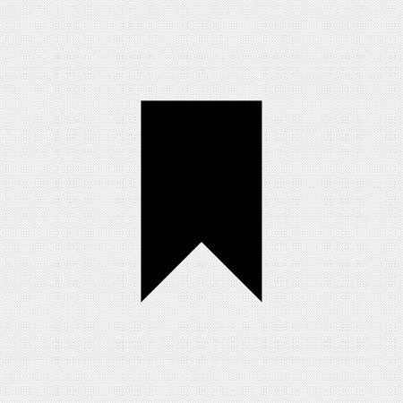 Bookmark icon. Black symbol on a white background. Vector illustrationのイラスト素材
