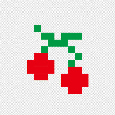 Pixel icon with pixel effect. Red, green and blue colors.のイラスト素材