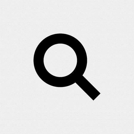 Magnifying glass icon on a white background. Flat design style.のイラスト素材