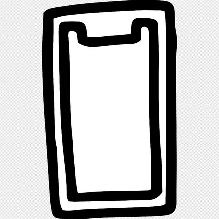 Smartphone sign illustration. Vector. Black icon on white background.のイラスト素材