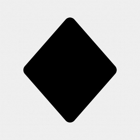 Diamond icon on a white background with black dots. Vector illustration.のイラスト素材