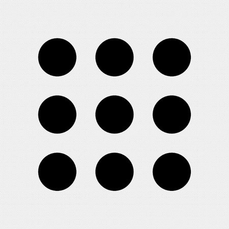 Circles, dots, circles icon on a white background. Vector illustrationのイラスト素材