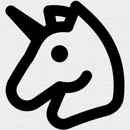 Horse head vector icon on a gray background. Vector illustration.のイラスト素材