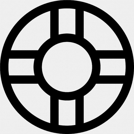 Target or aim sign. Vector. Black icon on white background.のイラスト素材