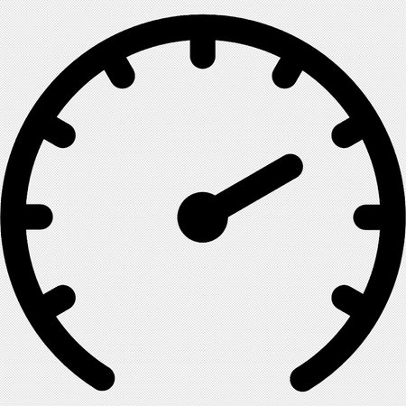 Clock icon. Vector. Black icon on a white background. Isolated.