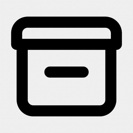 Mailbox icon. Vector. Black icon on a white background. Isolated.のイラスト素材