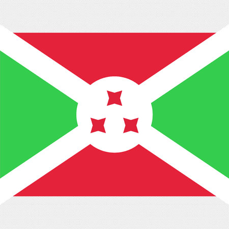 Burundi flag on a white background. Vector illustration. Eps 10のイラスト素材