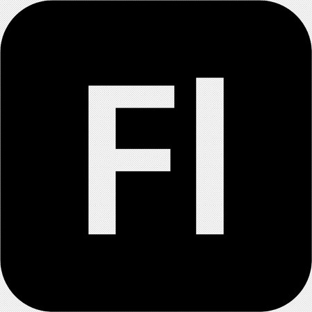 Initial Letter FI or FI Isolated On Black Background, Vector Illustrationのイラスト素材
