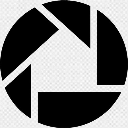 Camera shutter sign. Vector. Black icon on white background. Isolated.のイラスト素材