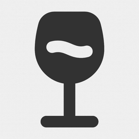 Wine glass icon. Flat design style. Made in vector illustrationのイラスト素材