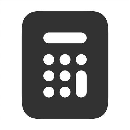 Calculator icon on the white background. Vector illustration. Eps 10.のイラスト素材
