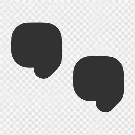 Speech bubbles icon. Flat design style. Made in vector illustrationのイラスト素材