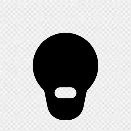Human Skull icon. Simple black icon on a white background. Vector illustrationのイラスト素材