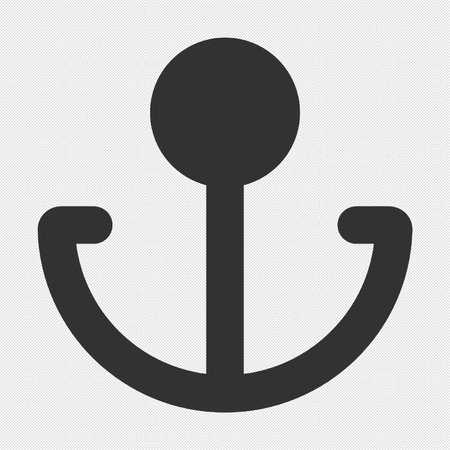 Anchor icon. Flat design style. Made in vector illustrationのイラスト素材