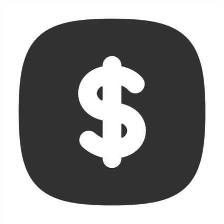 Dollar icon on the white background. Vector illustration. Flat design.のイラスト素材