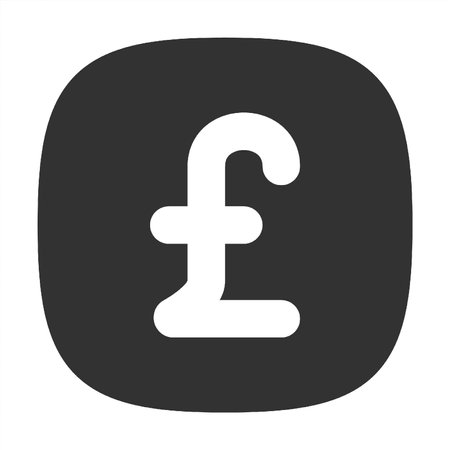 Pound sterling icon on the white background. Vector illustration. Eps 10.のイラスト素材