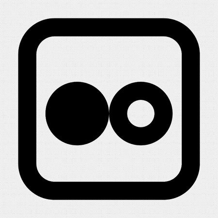 Eye sign illustration. Vector. Black icon on a white background. Isolated.のイラスト素材