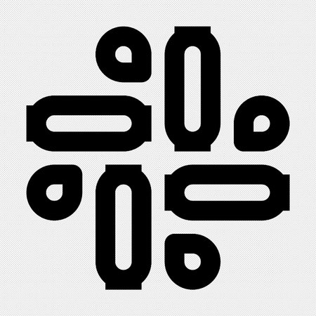 Percentage Sign or Symbol Isolated on Black Background, Vector Illustrationのイラスト素材