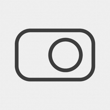Camera icon. Simple illustration. Flat design style. Made in vectorのイラスト素材