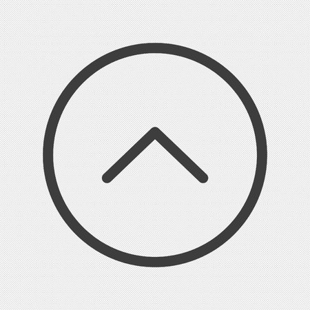 Arrowhead up icon. Flat design style. Made in vector illustrationのイラスト素材