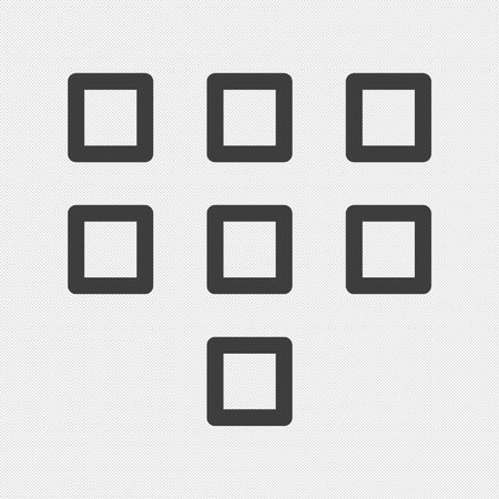 List menu, Content view options icon sign. Seamless pattern with geometric texture. illustrationのイラスト素材