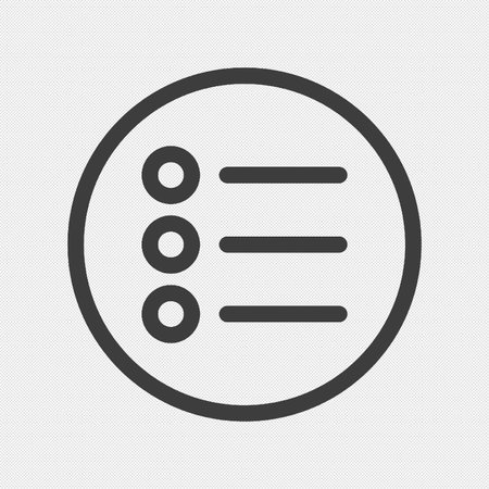 List icon. Content view option symbol. Flat design. Vector illustrationのイラスト素材
