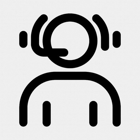 User Profile Icon or Pictogram Isolated on a Black Background.のイラスト素材