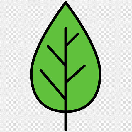 Leaf vector icon. Illustration style is a flat iconic black symbol on a white background.のイラスト素材