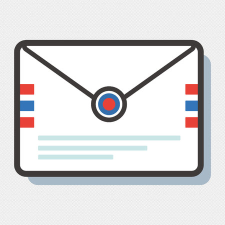 Envelope icon. Email symbol. Flat design style eps 10のイラスト素材
