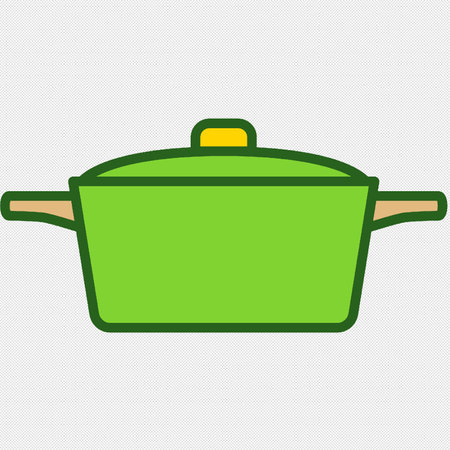Cooking pan icon. Simple illustration of cooking pan vector icon for webのイラスト素材