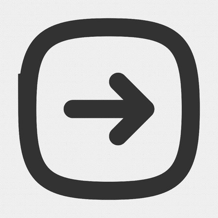 Arrow right icon sign. Vector illustration. Flat design style eps 10のイラスト素材