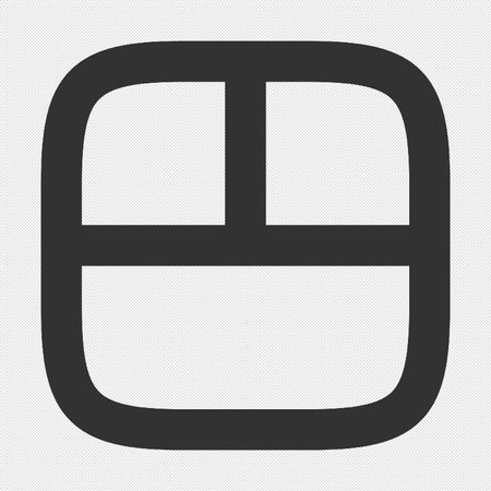 Window icon or sign. Vector. Black dotted flat icon on white background.のイラスト素材