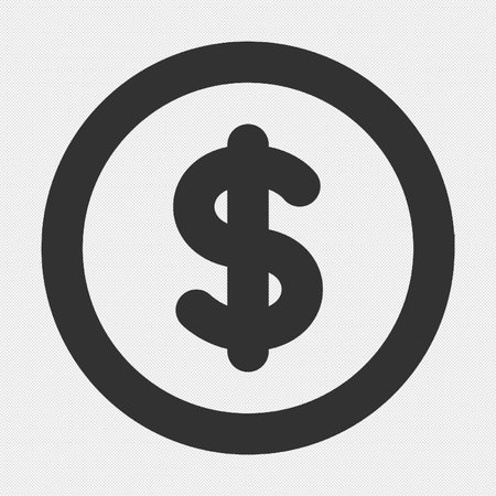 Dollar sign icon. USD currency symbol. Money label. Flat design. Vector illustrationのイラスト素材