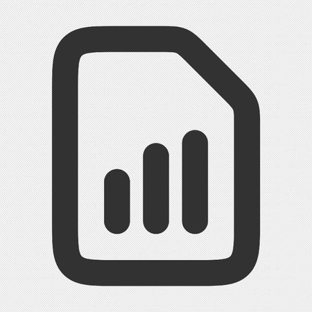 Sim card icon. Simple illustration of sim card vector icon for webのイラスト素材