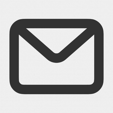 Mail icon. Envelope symbol. Message sign. Mail navigation button. Vector illustration.のイラスト素材
