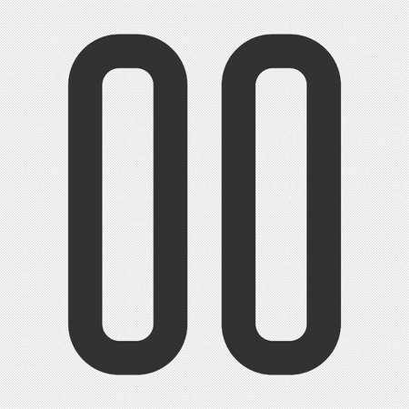 Pause icon sign. Vector illustration. Flat design style eps 10のイラスト素材