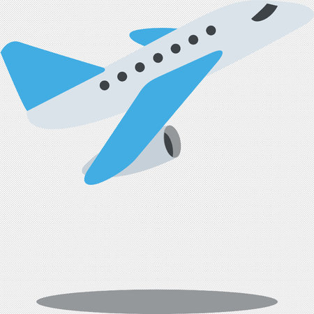 Airplane icon. Flat design style eps 10 vector illustration.のイラスト素材