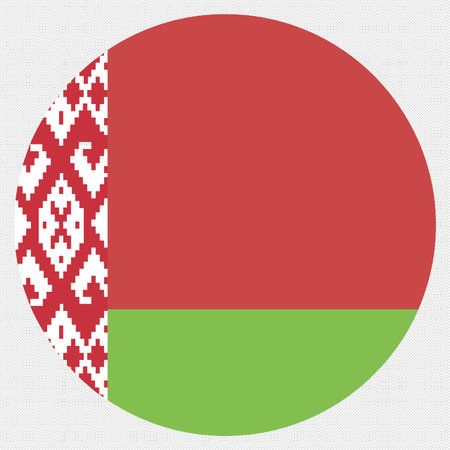 Belarus flag cross-stitch embroidery style. Vector illustration.のイラスト素材