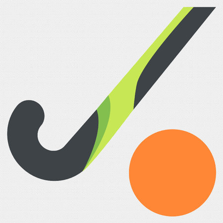 Hockey stick sign icon. Sport symbol. Flat design style.のイラスト素材