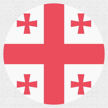 Flag of Georgia. Patriotic background. National flag of Georgia. 3D Printのイラスト素材