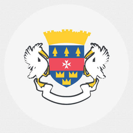 Coat of Arms of the City of Oslo, Norway. Vector Formatのイラスト素材