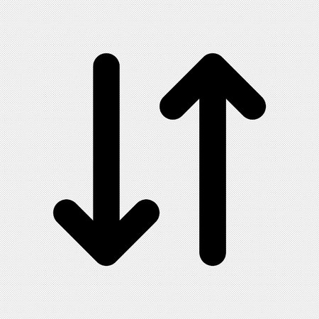 Arrow sign icon. Pointer symbol. Flat design style. Made in vector illustrationのイラスト素材