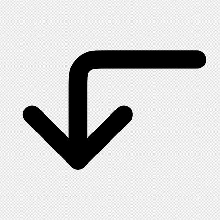 Arrow icon on a white background. Vector illustration. Eps 10のイラスト素材