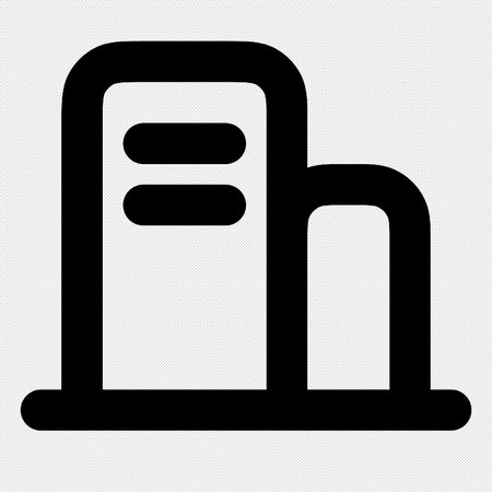 Hospital sign illustration. Vector. Black icon on a white background.のイラスト素材